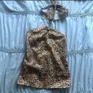 Leopard Print Halter top